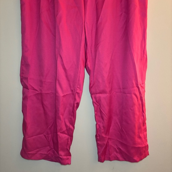 Women’s Solid Plicated High Waisted Straight Leg Trousers Size 4X - Picture 2 of 10